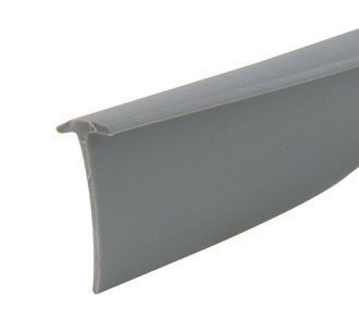WRS Grey Vinyl Storm Door Sweep  -  9/16" x 37"