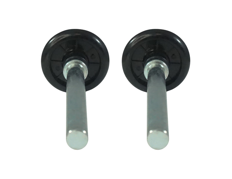 WRS 3-1/2" Black Plastic Garage Door Roller  -  2 Pack