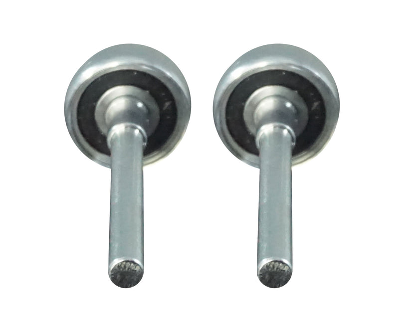 WRS Frantz Flat Wheel Ball Bearing Steel Garage Door Roller - 2 Pack