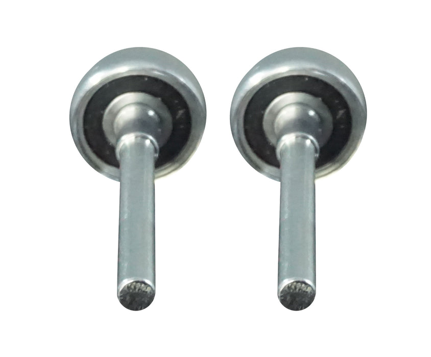 WRS Frantz Flat Wheel Ball Bearing Steel Garage Door Roller - 2 Pack