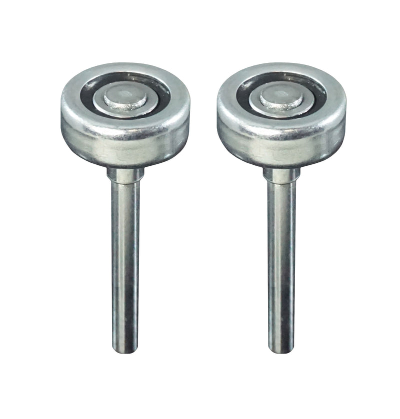 WRS Frantz Flat Wheel Ball Bearing Steel Garage Door Roller - 2 Pack