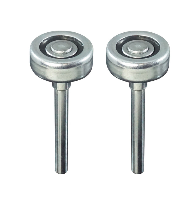 WRS Frantz Flat Wheel Ball Bearing Steel Garage Door Roller - 2 Pack