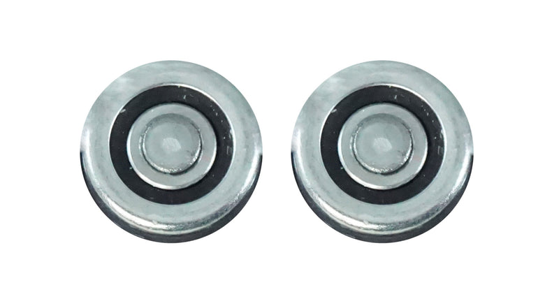 WRS Frantz Flat Wheel Ball Bearing Steel Garage Door Roller - 2 Pack