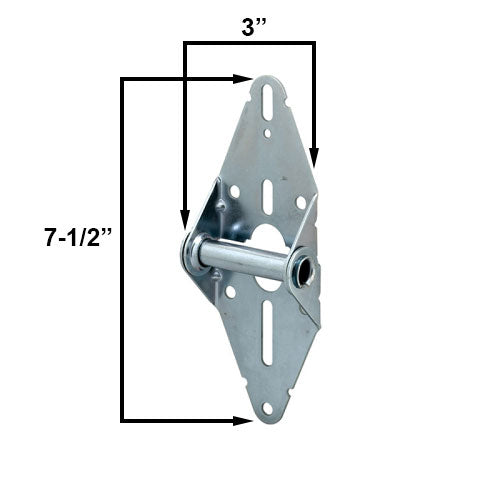 WRS 3" Standard Garage Door Hinge with Fasteners - #1 Position, Single Pack