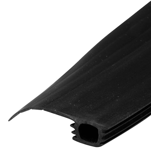 WRS Black Vinyl Adjustable Press-In Bug Seal  -  84" Length