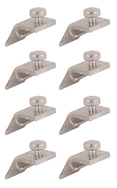 WRS 7/16" Offset Aluminum Storm Door Panel Clips with Screws  -  8 Pack