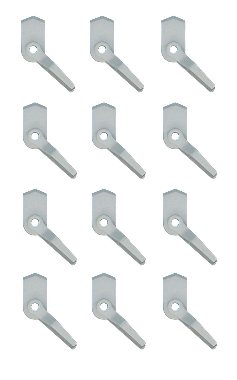 WRS White Flush Mount Screen Swivel Latch  -  12 Pack