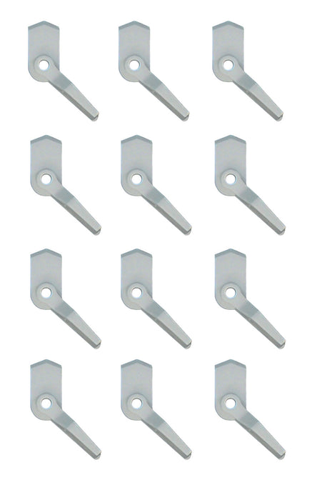 WRS White Flush Mount Screen Swivel Latch - 12 Pack