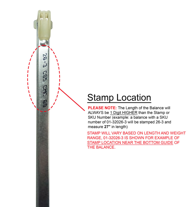 WRS Series 320 Extended Travel Apex Block & Tackle Balances - Sideload