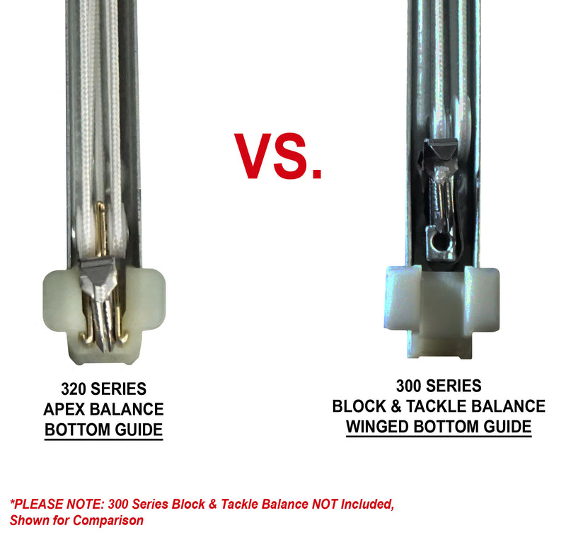 WRS Series 320 Extended Travel Apex Block & Tackle Balances - - 37", 8-53 lbs