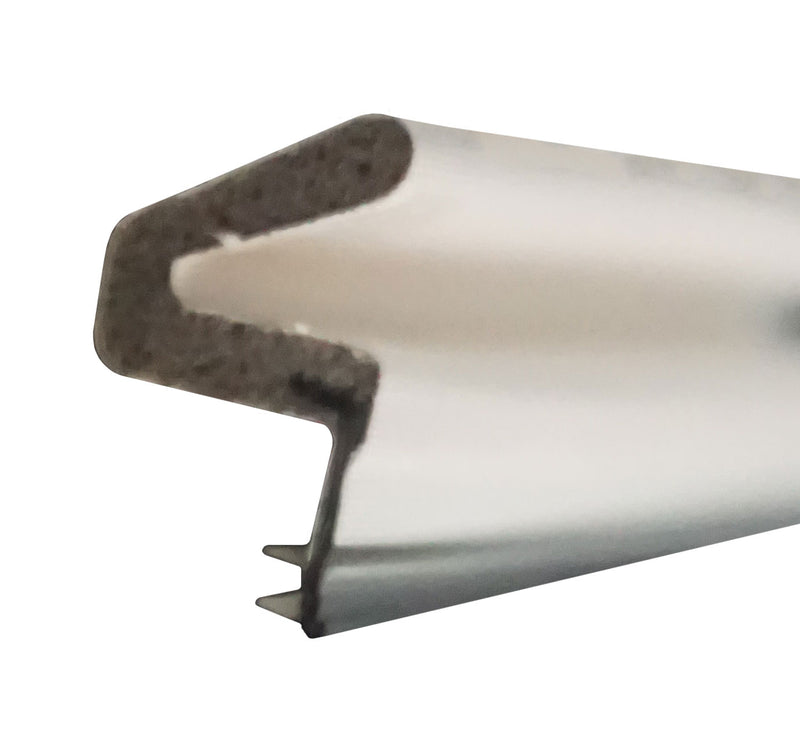 WRS .650" Q-Lon Door Seal/Weatherstripping with Kerf Mount - White, Bronze or Black