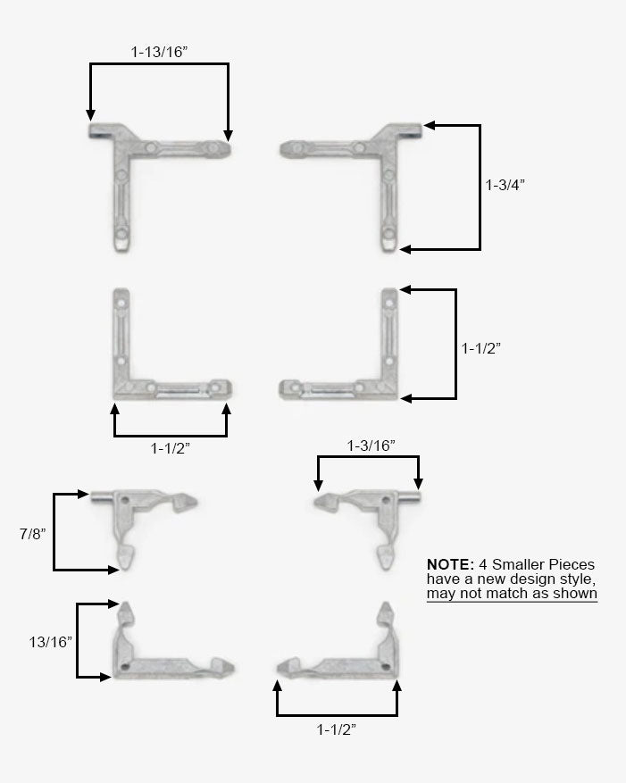 WRS Larson 8 Piece Corner Key Set  -  Die-Cast