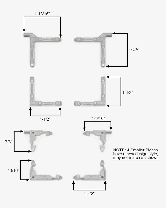 WRS Larson 8 Piece Corner Key Set - Die-Cast — Window Hardware Direct