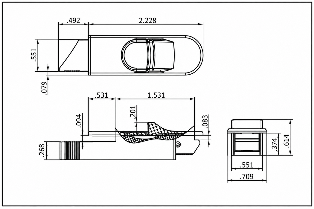 WRS Snap-In Tilt Latch Set - White