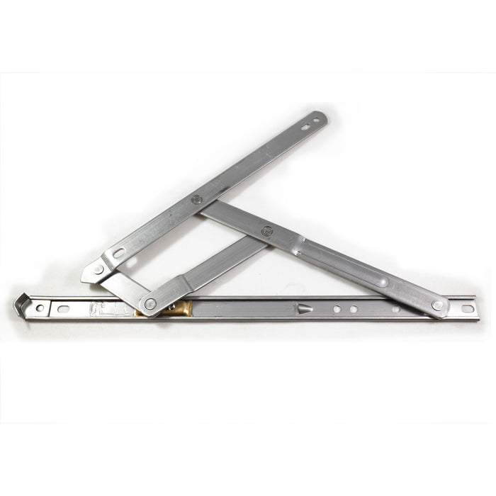 WRS TRUTH 12" SST 4-BAR CASEMENT HINGE, W/ 90 Degree STOP
