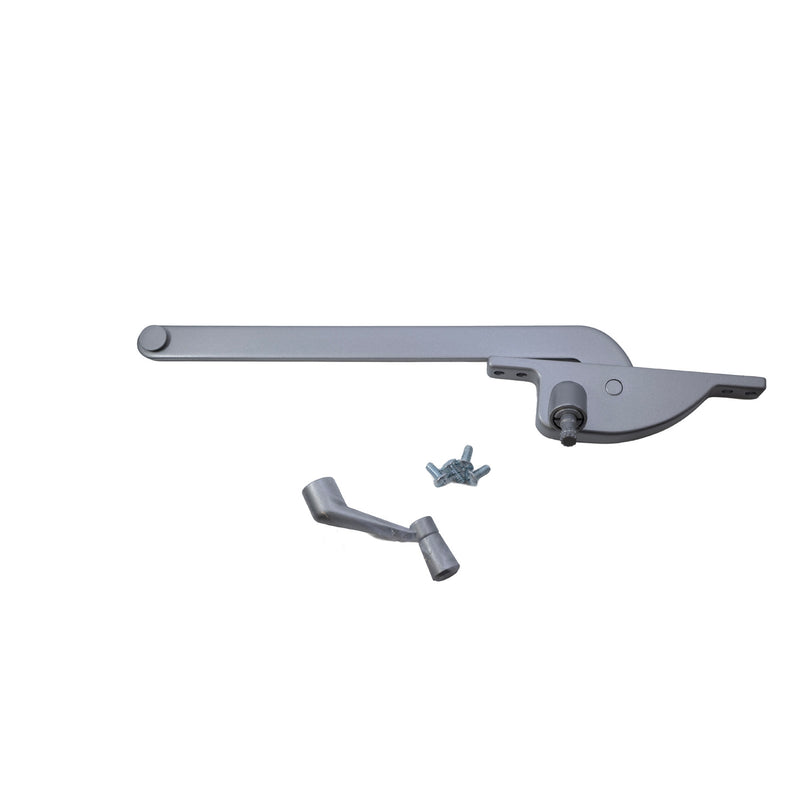 RH SINGLE ARM OPERATOR- ALUMINUM, FACE MOUNT, W/HANDLE
