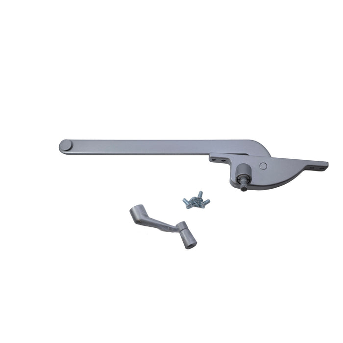 RH SINGLE ARM OPERATOR- ALUMINUM, FACE MOUNT, W/HANDLE