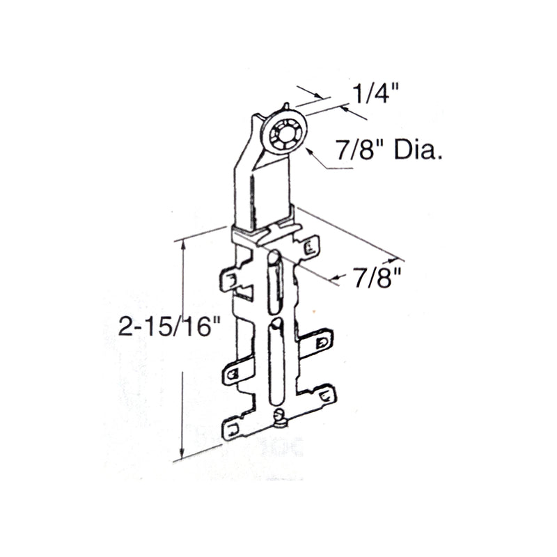 WRS Top Hung Closet Door/Mirror Door Roller
