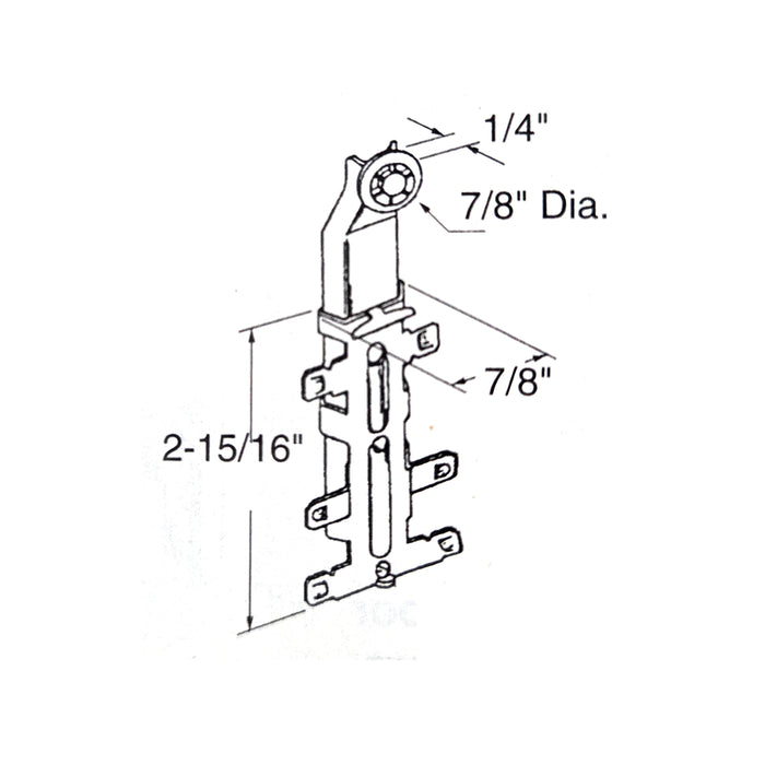 WRS Top Hung Closet Door/Mirror Door Roller