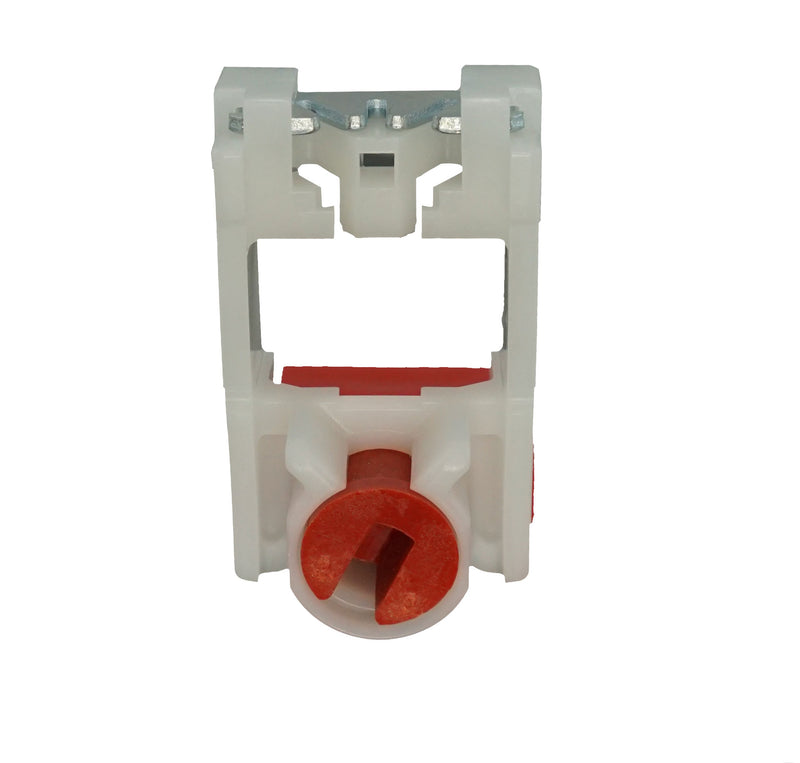 01-24 Front View of WRS .625" x 1.287" Pivot Lock Shoe with Red Cam