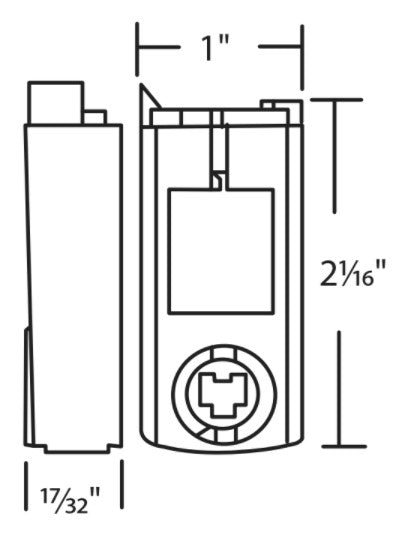 WRS 2-1/16" Pivot Locking Shoe - Blue Cam