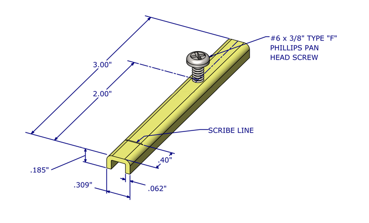 01-46 Diagram of WRS Steel Pivot Bar with Screw