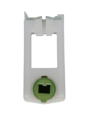 01-52 Front View of WRS 3/8" x 1" Pivot Lock Shoe with Green Cam