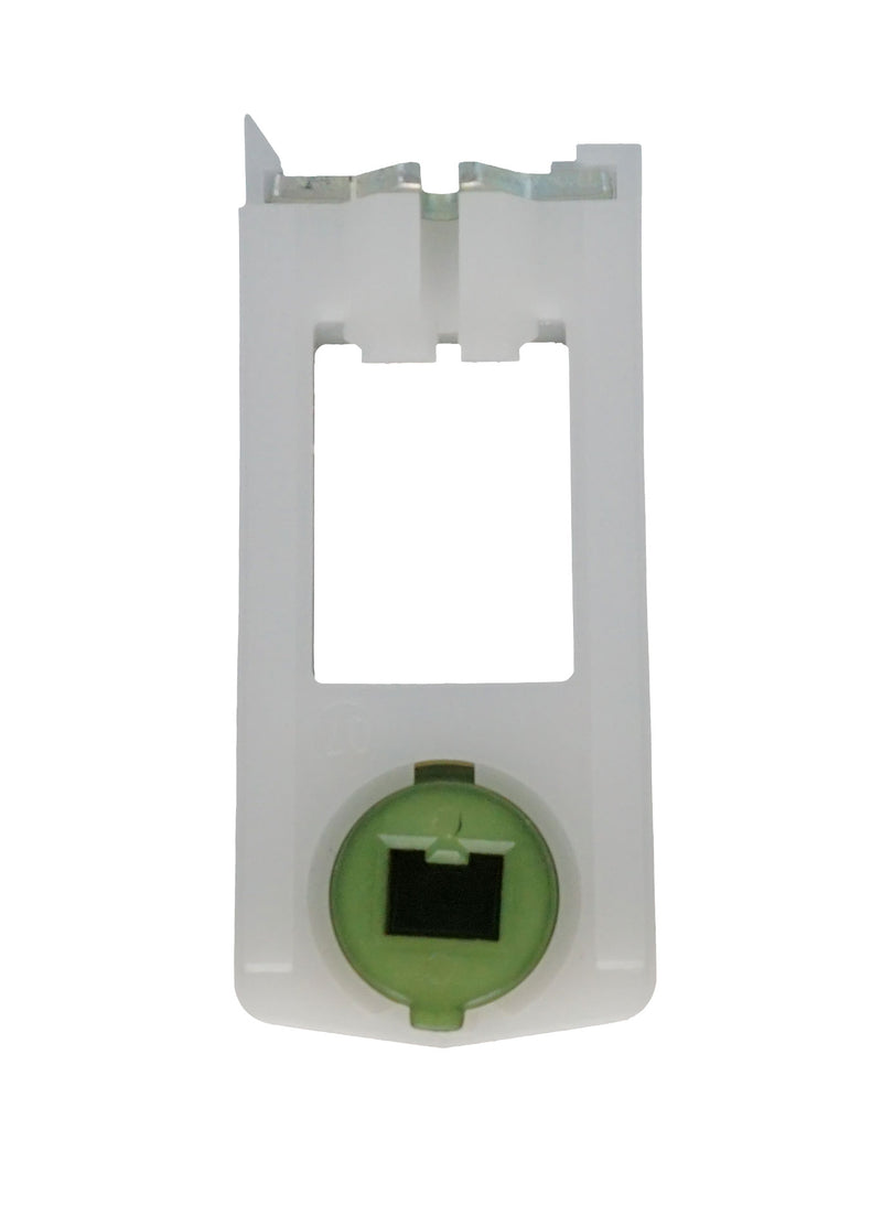 01-52 Front View of WRS 3/8" x 1" Pivot Lock Shoe with Green Cam