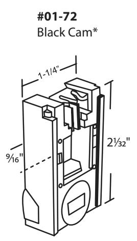 WRS 9/16" x 1-1/4" Pivot Lock Shoe with Black Cam