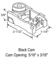 WRS 2-1/32" Pivot Lock Shoe - Black Cam