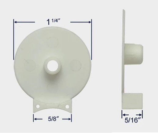 WRS Constant Force Coil Spring Bushing  -  White