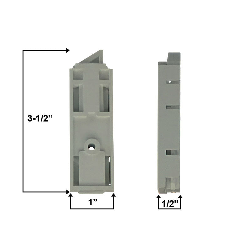 WRS 3-1/2" Internal Tilt Latch Set - White