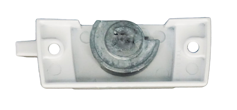 Truth 2-3/8" Trimline Small Cam Sweep Lock Without Lug Slots, Non-Handed - White