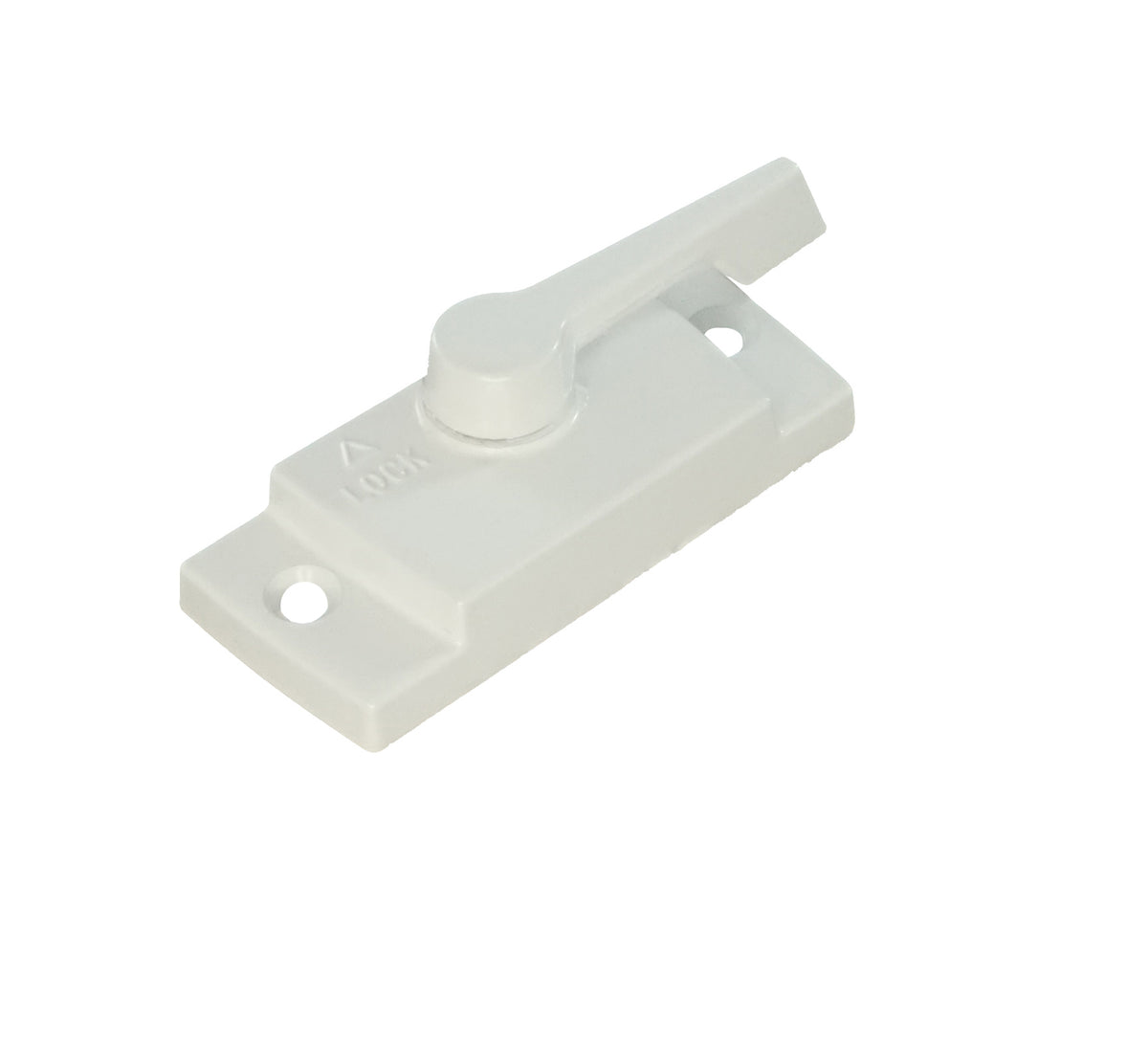 WRS Truth Sweep Lock, Large Cam, White - No Lugs — Window Hardware Direct