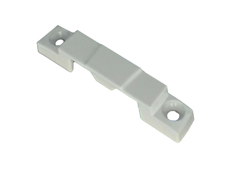 WRS Truth Hardware Wide Base EntryGard Cam Lock Keeper  -  White