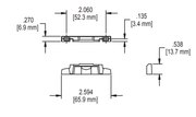 014-115-24 Truth Hardware EntryGard Cam Lock Keeper Diagram