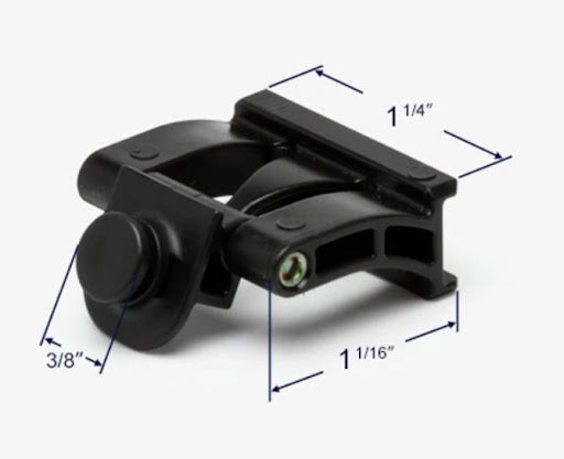 WRS Truth 1" Pivot Slide Assembly - Black