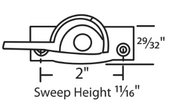 014-14 Truth Hardware 2" Die Cast Cam Lock Diagram