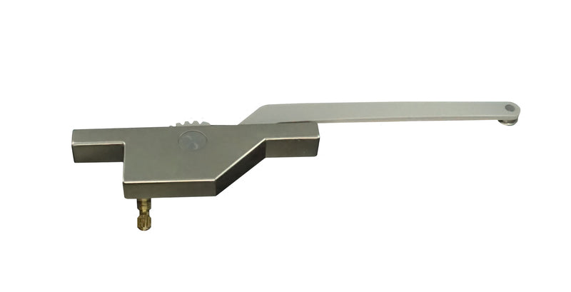 WRS Truth Left or Right Hand 7-1/2" Rear Mount Single Arm Casement Operator - Satin Nickel