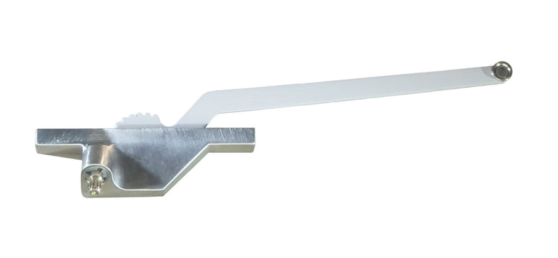 Left Hand 9-1/2" Single Arm Operator, Rear Mount - Brushed Nickel