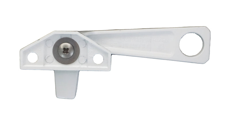 WRS Truth Right Hand Pole-Operated Cam Handle Lock With Offset Base- White