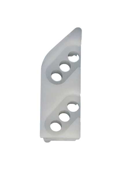 Left or Right Hand Nylon Keeper for Casement Locks - White