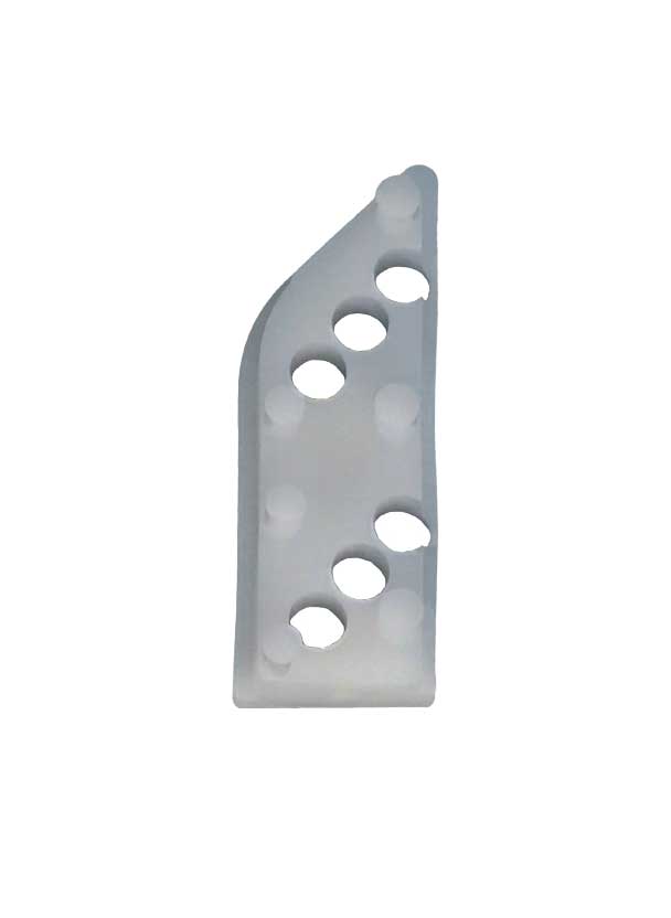 Left or Right Hand Nylon Keeper for Casement Locks - White