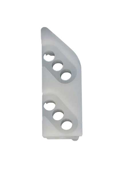 Left or Right Hand Nylon Keeper for Casement Locks - White