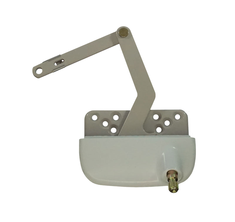 WRS Truth Hardware Ellipse Dyad Split Arm Operator - 3-1/2", White