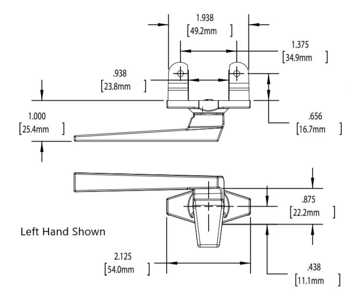 Truth Right Hand Project Out, In-Line Angle Base Cam Handle