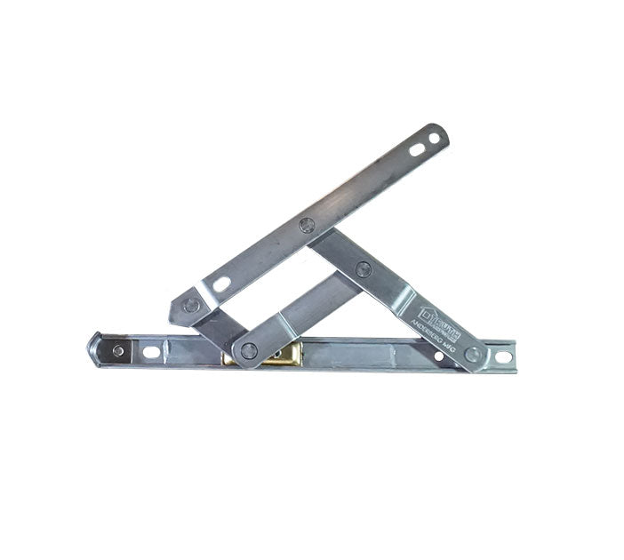 WRS Truth Hardware 8" Stainless Steel Standard Duty 4 Bar Hinge