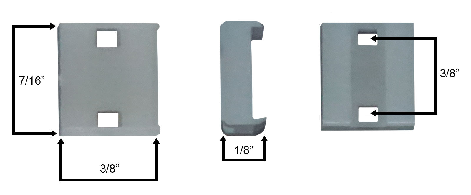 Sliding Window Guide WRS Top Sliding Window Guide - White — Window Hardware Direct