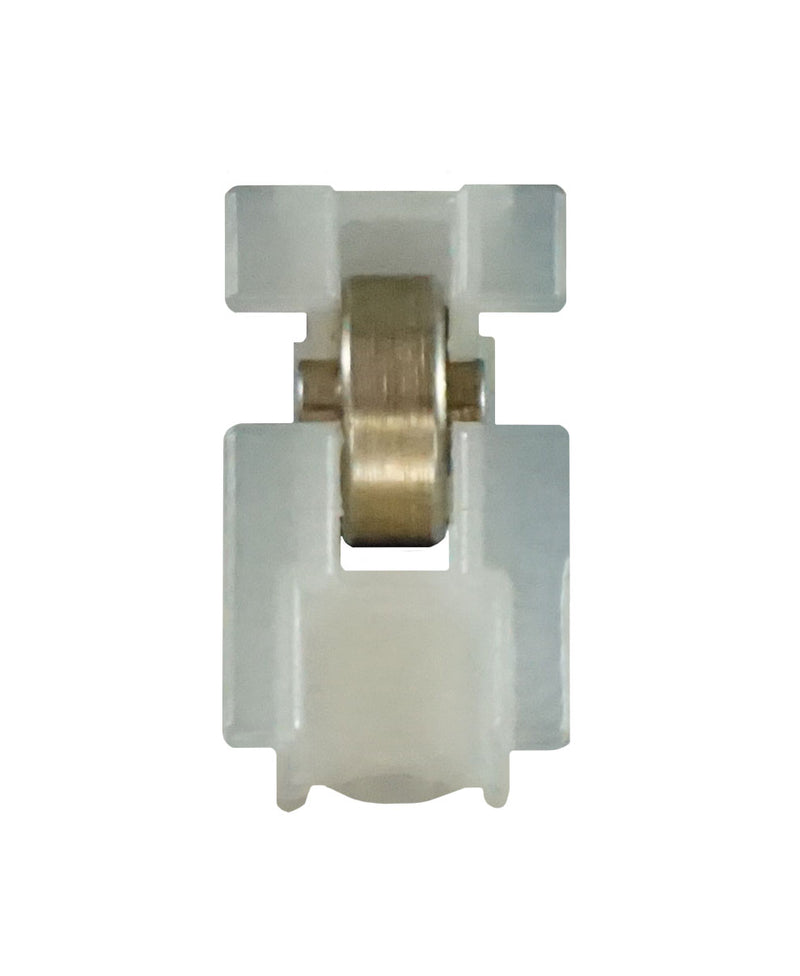 WRS 1-5/32" Sliding Window Roller & Housing - Nylon Housing, Metal Wheel