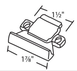 WRS Slider Latch Assembly - Mill/Aluminum